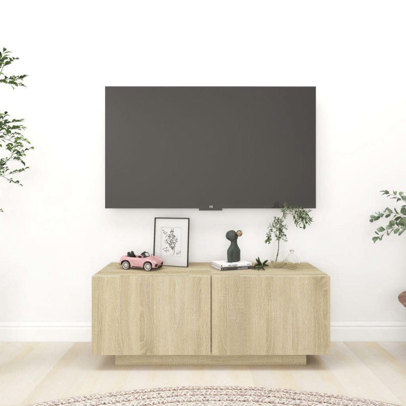 TV-Schrank Sonoma-Eiche 100x35x40 cm Holzwerkstoff TV-Schrank Sonoma-Eiche 100x35x40 cm Holzwerkstoff