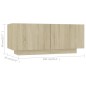 TV-Schrank Sonoma-Eiche 100x35x40 cm Holzwerkstoff TV-Schrank Sonoma-Eiche 100x35x40 cm Holzwerkstoff