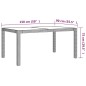 5-tlg. Garten-Essgruppe mit Kissen Poly Rattan Grau 5-tlg. Garten-Essgruppe mit Kissen Poly Rattan Grau