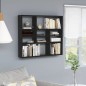 Wandregal Schwarz 90x16x78 cm Holzwerkstoff Wandregal Schwarz 90x16x78 cm Holzwerkstoff