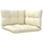 13-tlg. Garten-Lounge-Set mit Creme Kissen Kiefernholz 13-tlg. Garten-Lounge-Set mit Creme Kissen Kiefernholz
