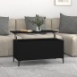 Couchtisch Schwarz 90x44,5x45 cm Holzwerkstoff Couchtisch Schwarz 90x44,5x45 cm Holzwerkstoff
