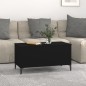 Couchtisch Schwarz 90x44,5x45 cm Holzwerkstoff Couchtisch Schwarz 90x44,5x45 cm Holzwerkstoff