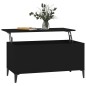Couchtisch Schwarz 90x44,5x45 cm Holzwerkstoff Couchtisch Schwarz 90x44,5x45 cm Holzwerkstoff