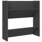 Wand-Schuhschränke 4 Stk. Grau 60x18x60 cm Holzwerkstoff Wand-Schuhschränke 4 Stk. Grau 60x18x60 cm Holzwerkstoff