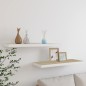 Schweberegale 2 Stk. Eiche und Weiß 80x23,5x3,8 cm MDF Schweberegale 2 Stk. Eiche und Weiß 80x23,5x3,8 cm MDF