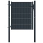 Zauntor PVC und Stahl 100x101 cm Anthrazit Zauntor PVC und Stahl 100x101 cm Anthrazit