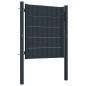 Zauntor PVC und Stahl 100x101 cm Anthrazit Zauntor PVC und Stahl 100x101 cm Anthrazit