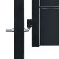Zauntor PVC und Stahl 100x101 cm Anthrazit Zauntor PVC und Stahl 100x101 cm Anthrazit
