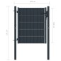 Zauntor PVC und Stahl 100x101 cm Anthrazit Zauntor PVC und Stahl 100x101 cm Anthrazit