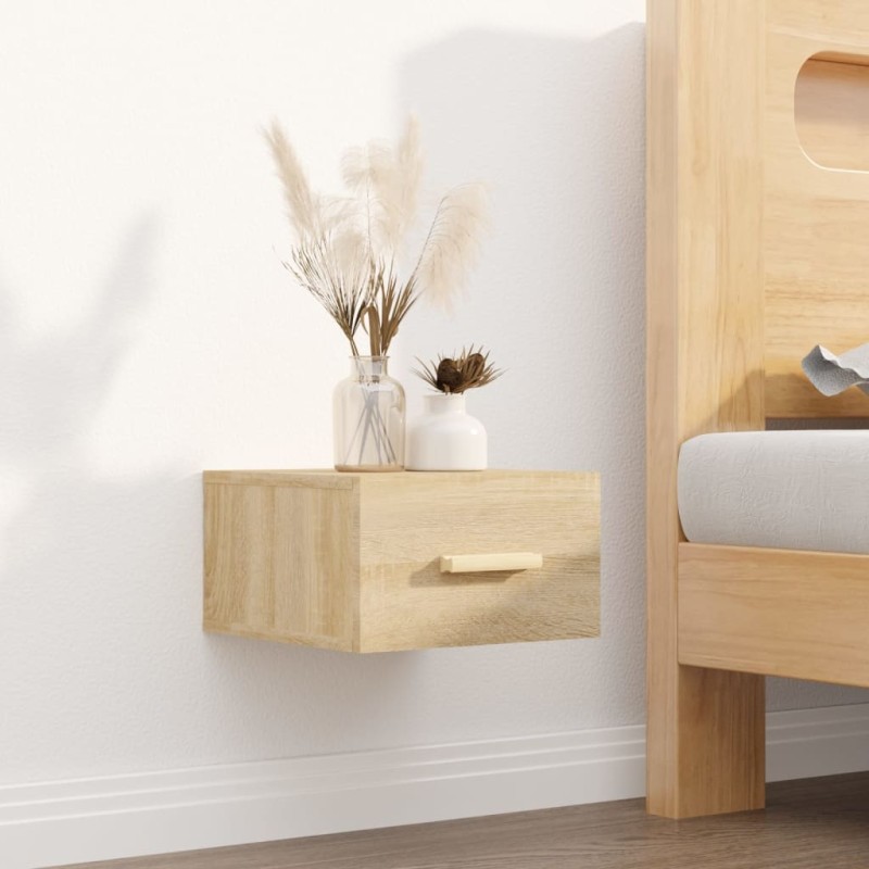 Wand-Nachttisch Sonoma-Eiche 35x35x20 cm Wand-Nachttisch Sonoma-Eiche 35x35x20 cm