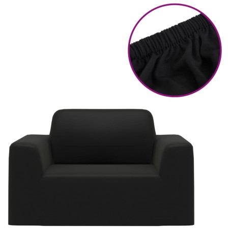 vidaXL Stretch-Sofahusse Schwarz Polyester-Jersey  