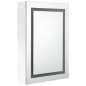 vidaXL LED-Spiegelschrank fürs Bad Glänzend Weiß 50x13x70 cm vidaXL LED-Spiegelschrank fürs Bad Glänzend Weiß 50x13x70 cm