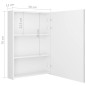vidaXL LED-Spiegelschrank fürs Bad Glänzend Weiß 50x13x70 cm vidaXL LED-Spiegelschrank fürs Bad Glänzend Weiß 50x13x70 cm