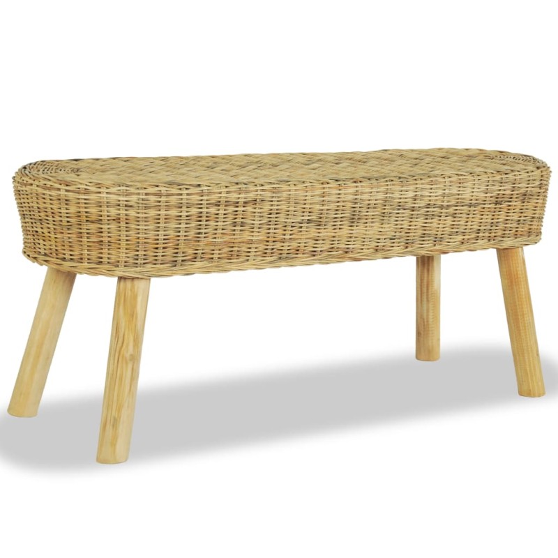 Flurbank 110 x 35 x 45 cm Rattan Natur Flurbank 110 x 35 x 45 cm Rattan Natur