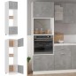 Mikrowellenumbauschrank Betongrau 60x57x207 cm Holzwerkstoff Mikrowellenumbauschrank Betongrau 60x57x207 cm Holzwerkstoff
