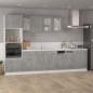 Mikrowellenumbauschrank Betongrau 60x57x207 cm Holzwerkstoff Mikrowellenumbauschrank Betongrau 60x57x207 cm Holzwerkstoff