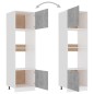Mikrowellenumbauschrank Betongrau 60x57x207 cm Holzwerkstoff Mikrowellenumbauschrank Betongrau 60x57x207 cm Holzwerkstoff