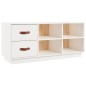 vidaXL Schuhbank Weiß 100x34x45 cm Massivholz Kiefer vidaXL Schuhbank Weiß 100x34x45 cm Massivholz Kiefer