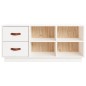 vidaXL Schuhbank Weiß 100x34x45 cm Massivholz Kiefer vidaXL Schuhbank Weiß 100x34x45 cm Massivholz Kiefer
