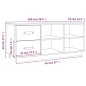 vidaXL Schuhbank Weiß 100x34x45 cm Massivholz Kiefer vidaXL Schuhbank Weiß 100x34x45 cm Massivholz Kiefer