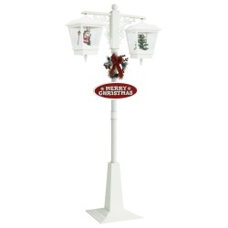 vidaXL Weihnachts-Straßenlampe mit Weihnachtsmann 81x40x188 cm PVC