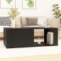 Couchtisch Schwarz 100x50,5x35 cm Holzwerkstoff Couchtisch Schwarz 100x50,5x35 cm Holzwerkstoff