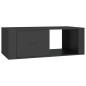 Couchtisch Schwarz 100x50,5x35 cm Holzwerkstoff Couchtisch Schwarz 100x50,5x35 cm Holzwerkstoff