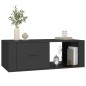 Couchtisch Schwarz 100x50,5x35 cm Holzwerkstoff Couchtisch Schwarz 100x50,5x35 cm Holzwerkstoff