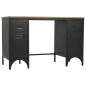 Schreibtisch mit Ständer Tannenholz Massiv und Stahl 120x50x76 cm Schreibtisch mit Ständer Tannenholz Massiv und Stahl 120x50x76 cm