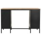 Schreibtisch mit Ständer Tannenholz Massiv und Stahl 120x50x76 cm Schreibtisch mit Ständer Tannenholz Massiv und Stahl 120x50x76 cm