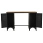 Schreibtisch mit Ständer Tannenholz Massiv und Stahl 120x50x76 cm Schreibtisch mit Ständer Tannenholz Massiv und Stahl 120x50x76 cm