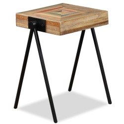 vidaXL Beistelltisch Recyceltes Massivholz Teak 