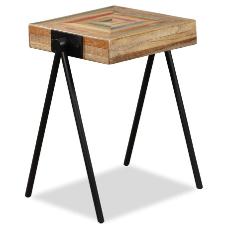 vidaXL Beistelltisch Recyceltes Massivholz Teak 