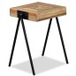 vidaXL Beistelltisch Recyceltes Massivholz Teak 