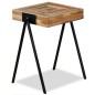 vidaXL Beistelltisch Recyceltes Massivholz Teak 