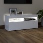 vidaXL TV-Schrank mit LED-Leuchten Weiß 90x35x40 cm vidaXL TV-Schrank mit LED-Leuchten Weiß 90x35x40 cm