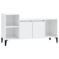 vidaXL TV-Schrank Hochglanz-Weiß 100x35x55 cm Holzwerkstoff vidaXL TV-Schrank Hochglanz-Weiß 100x35x55 cm Holzwerkstoff