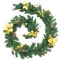 Weihnachtsgirlande mit LED-Lichtern Grün 2,7 m PVC Weihnachtsgirlande mit LED-Lichtern Grün 2,7 m PVC