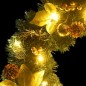 Weihnachtsgirlande mit LED-Lichtern Grün 2,7 m PVC Weihnachtsgirlande mit LED-Lichtern Grün 2,7 m PVC