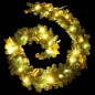 Weihnachtsgirlande mit LED-Lichtern Grün 2,7 m PVC Weihnachtsgirlande mit LED-Lichtern Grün 2,7 m PVC