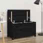vidaXL Sitzbank Schwarz 80x41x77 cm Massivholz Kiefer vidaXL Sitzbank Schwarz 80x41x77 cm Massivholz Kiefer