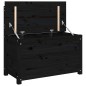 vidaXL Sitzbank Schwarz 80x41x77 cm Massivholz Kiefer vidaXL Sitzbank Schwarz 80x41x77 cm Massivholz Kiefer