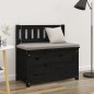 vidaXL Sitzbank Schwarz 80x41x77 cm Massivholz Kiefer vidaXL Sitzbank Schwarz 80x41x77 cm Massivholz Kiefer