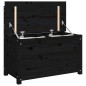 vidaXL Sitzbank Schwarz 80x41x77 cm Massivholz Kiefer vidaXL Sitzbank Schwarz 80x41x77 cm Massivholz Kiefer