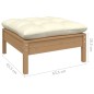 8-tlg. Garten-Lounge-Set mit Kissen Honigbraun Kiefernholz 8-tlg. Garten-Lounge-Set mit Kissen Honigbraun Kiefernholz