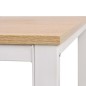 Schreibtisch 120×60×75 cm Eichenbraun und Weiß Schreibtisch 120×60×75 cm Eichenbraun und Weiß
