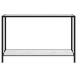 vidaXL Konsolentisch Weiß 120x35x75 cm Hartglas