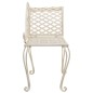 Garten-Chaiselongue 128 cm Metall Antik Weiß Garten-Chaiselongue 128 cm Metall Antik Weiß
