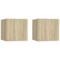 TV-Wandschränke 2 Stk. Sonoma-Eiche 30,5x30x30 cm TV-Wandschränke 2 Stk. Sonoma-Eiche 30,5x30x30 cm
